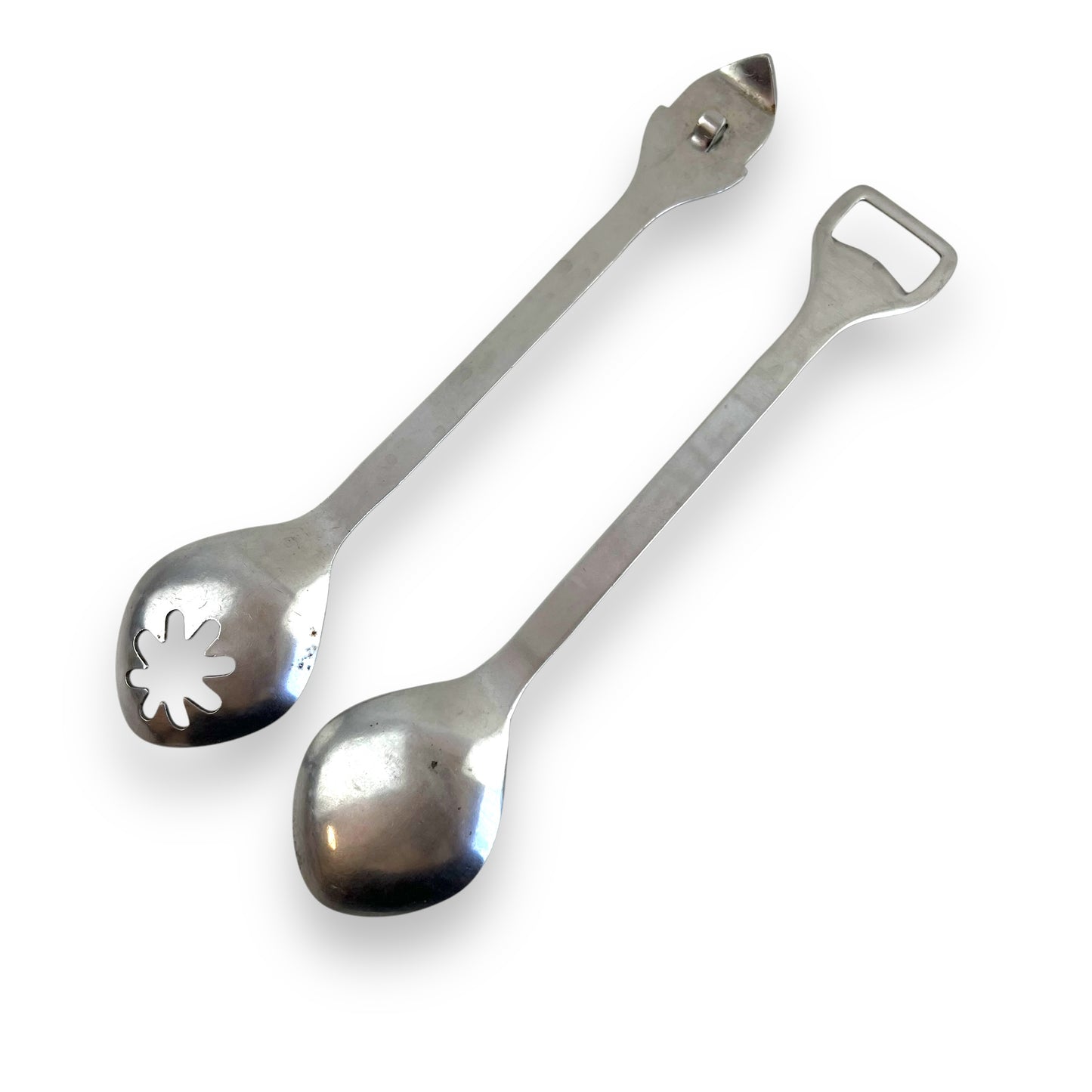 Scandinavian Salad Serving Set | Stainless Steel Multi-Tool Utensils with Bottle Opener