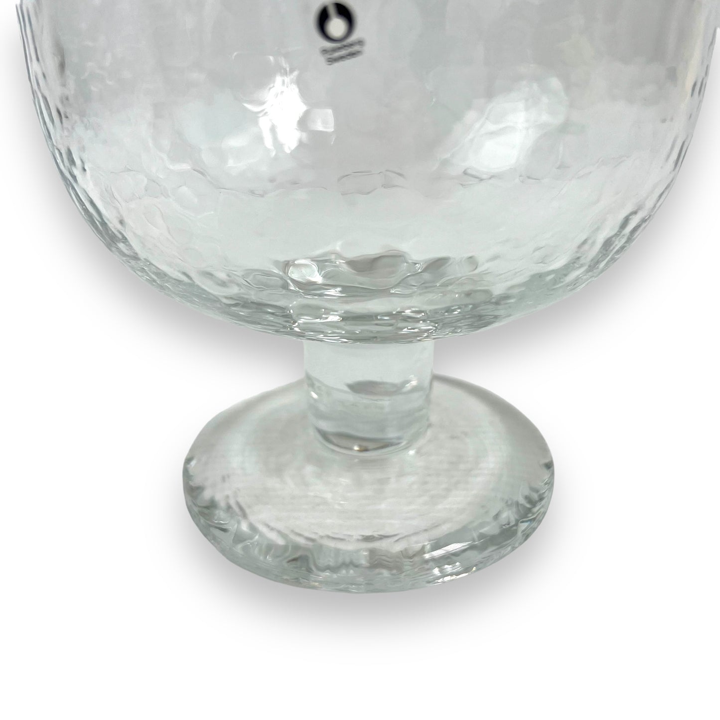Pukeberg Sweden clear glass vase