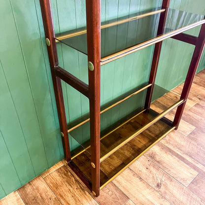 Brass & Timber Display Shelf