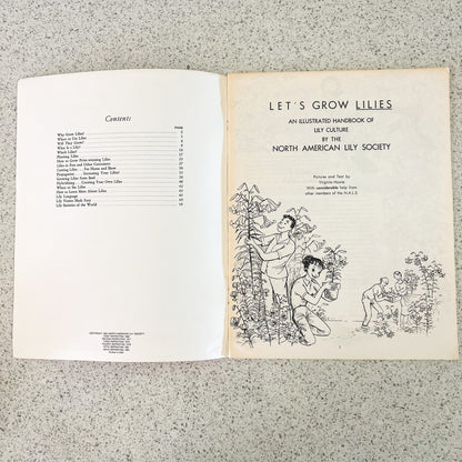 Let’s grow lilies soft book pamphlet handbook. The North American Lily Society 1984 USA