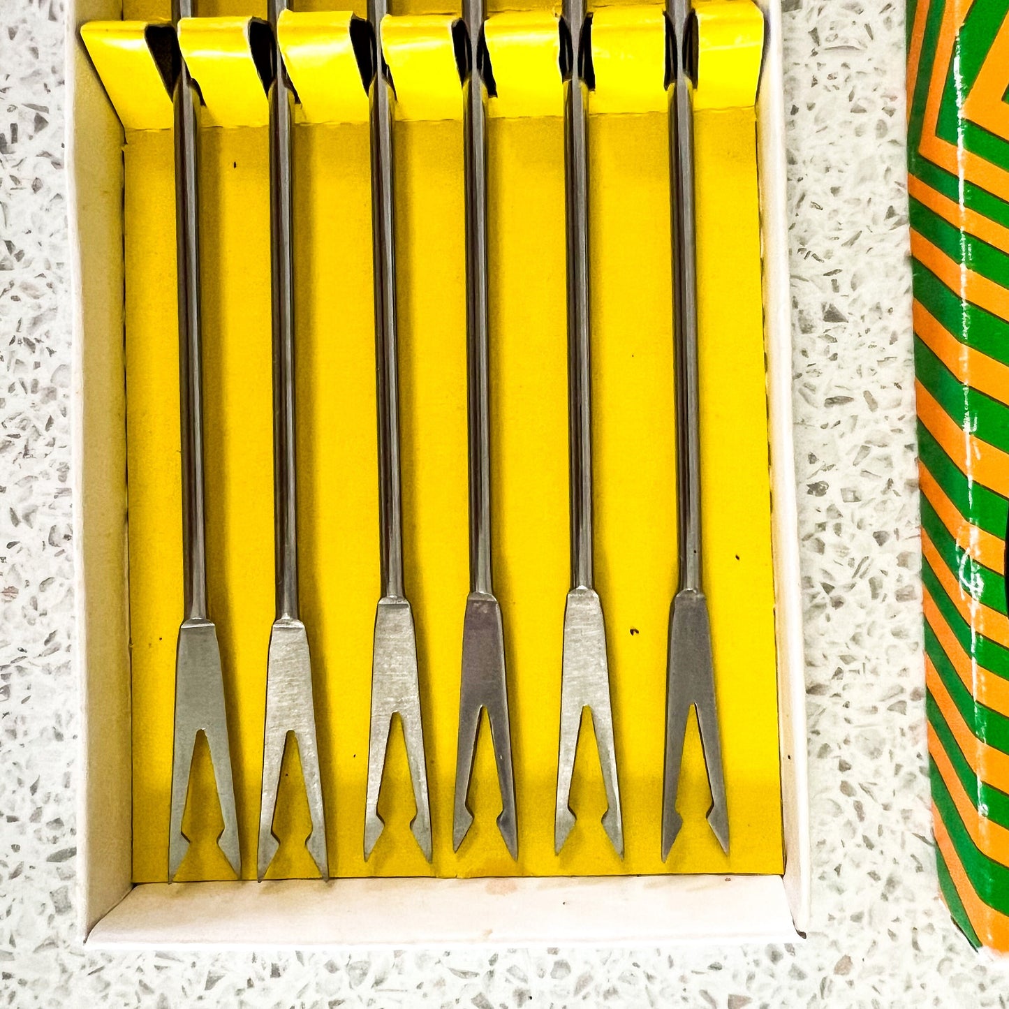 Fondue Sticks with wooden handle in original box