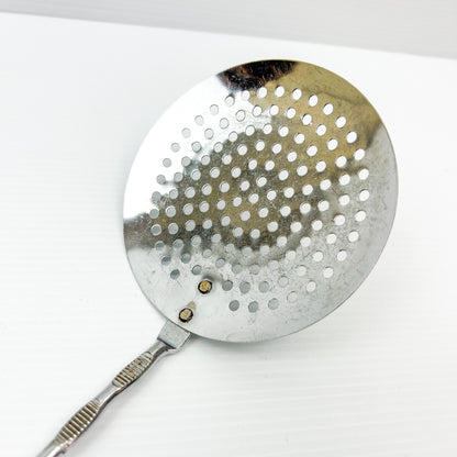 Orange plastic handle large spoon - Made in Japan