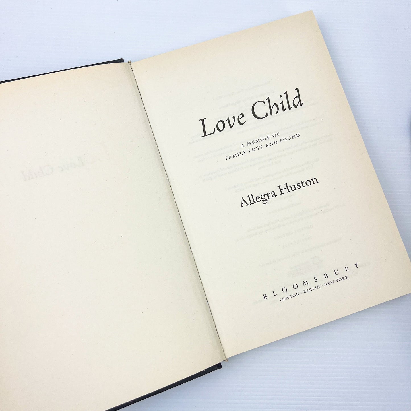 Hard cover black coffee table / styling books: Love Child, Trumped & David Ogilvy