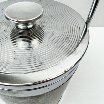 Map pattern ice bucket