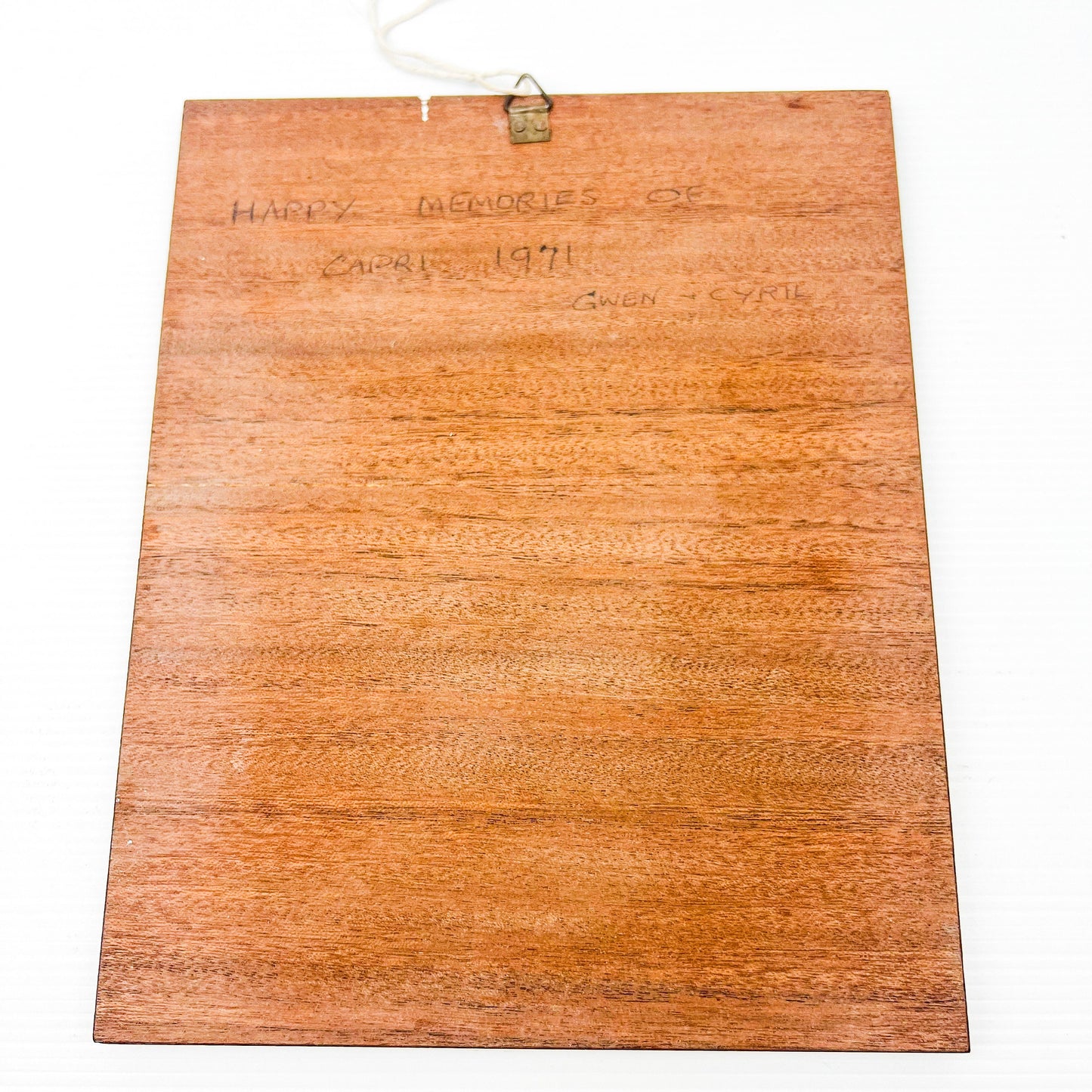 Vintage wooden boat artwork
