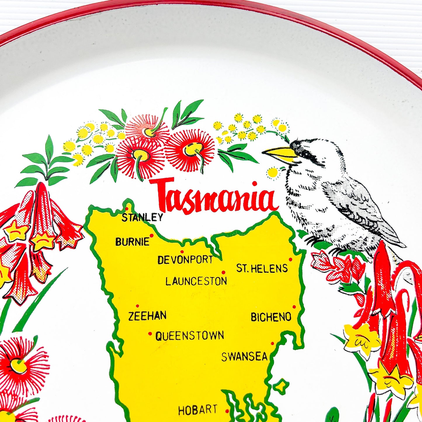 Tasmania Novelty Souvenir Plastic Serving Tray