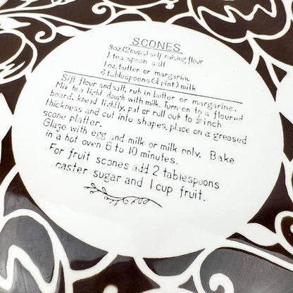 Scones recipe plate - made in Japan