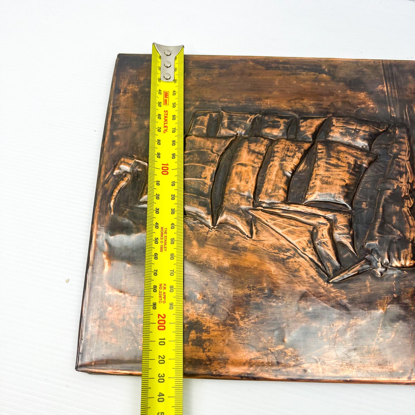 Sailing Ship Pressed Metal Artwork