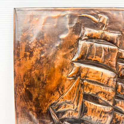 Sailing Ship Pressed Metal Artwork