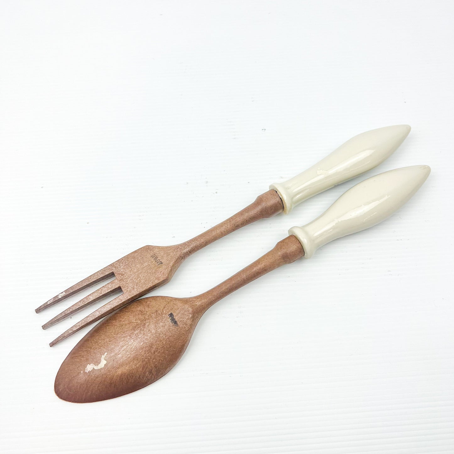 Malta ceramic handle salad serving utensils