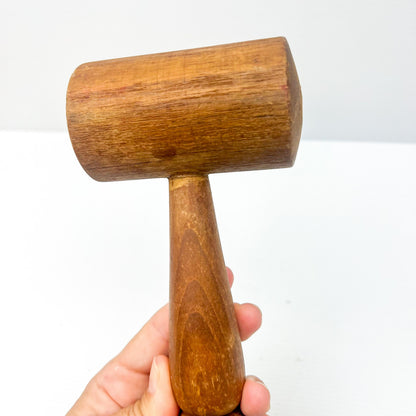 Wooden kitchen mallet hammer
