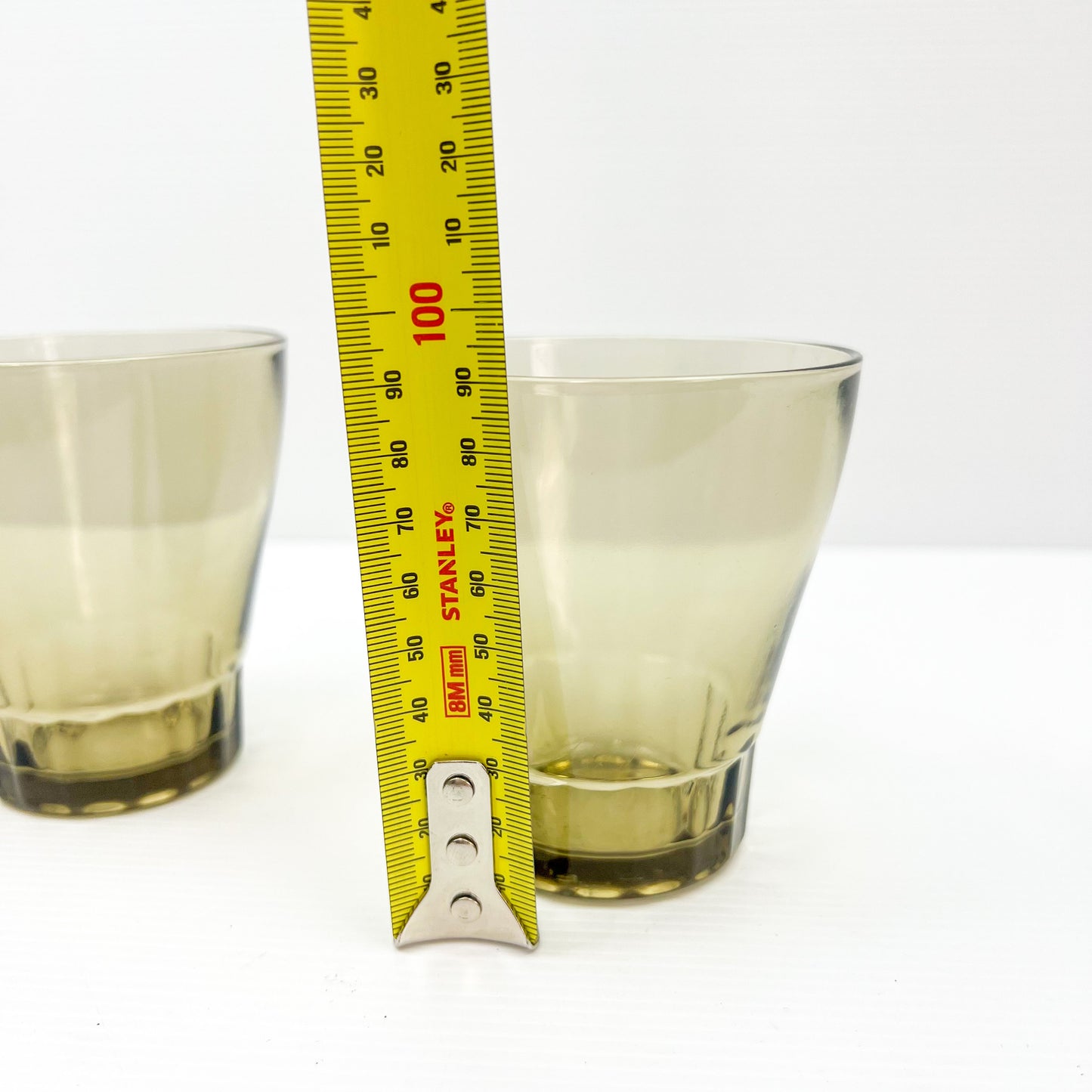 Vintage Smokey drinking glass set of 2 - Made in Argentina