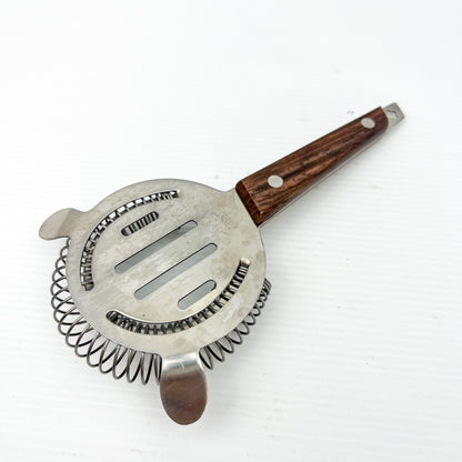 Wooden Handle Cocktail Strainer - Made in Japan