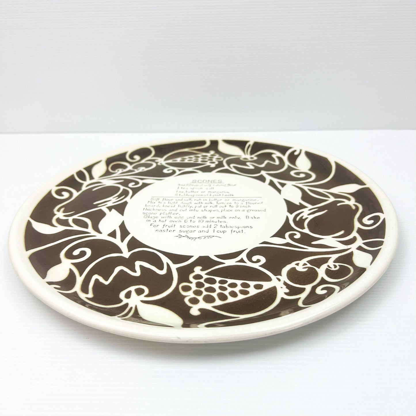 Scones recipe plate - made in Japan
