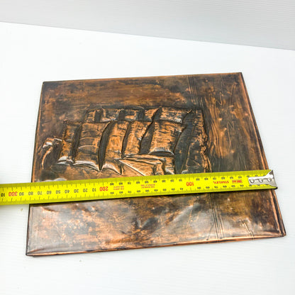 Sailing Ship Pressed Metal Artwork