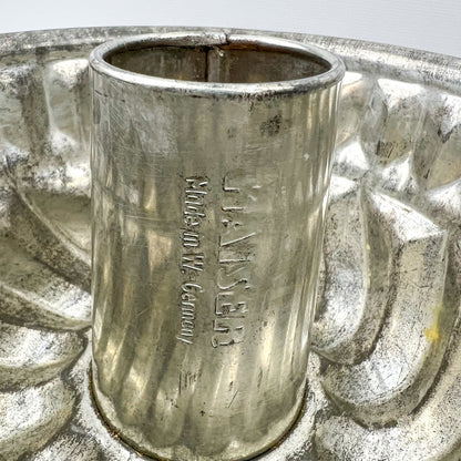 Vintage Kaiser West Germany bundt single metal cake pan/mold, 1950's