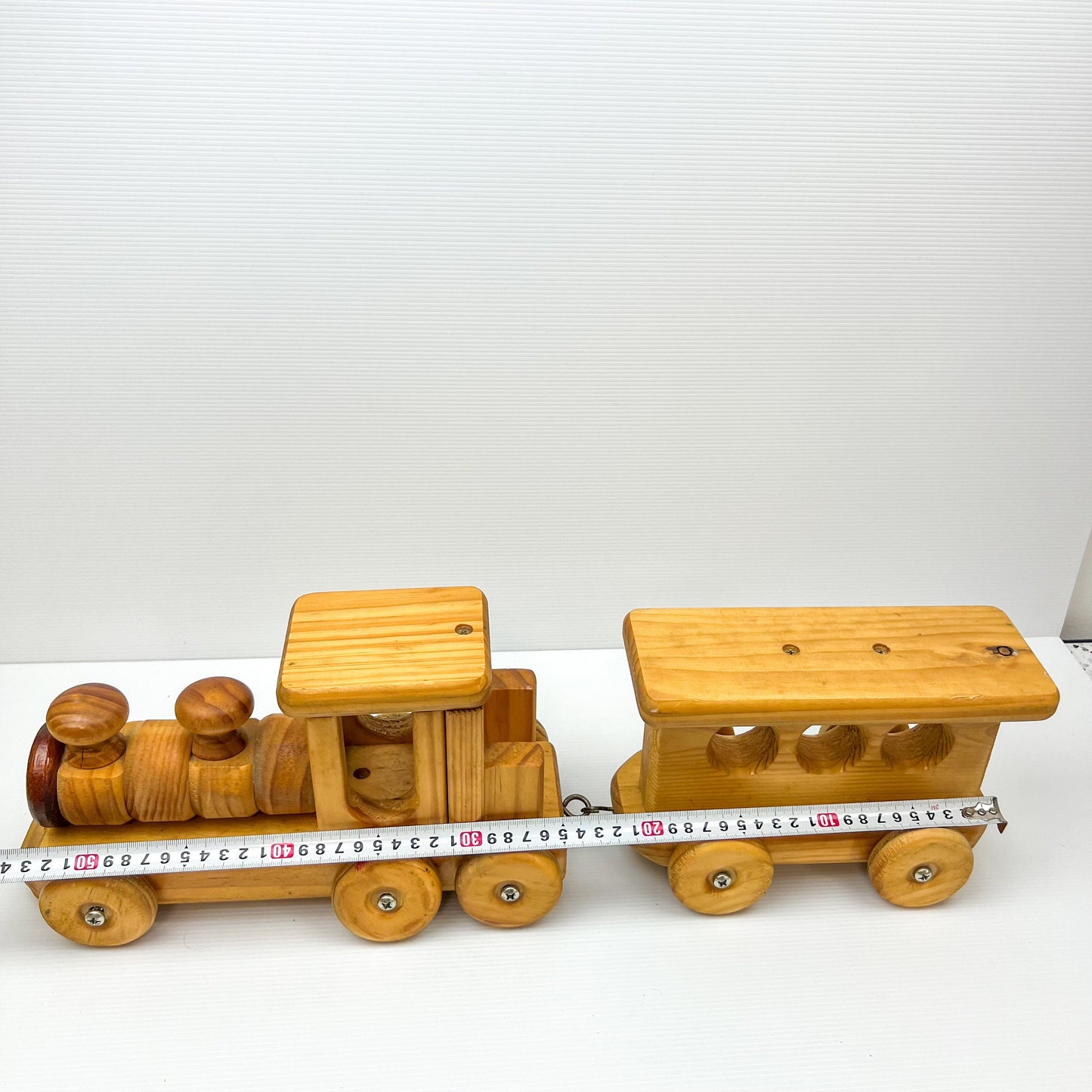 Wood Train Engine and Carriage Toy