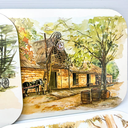 Maurice Hudson Australian Outback themed placemat set of 6 in box