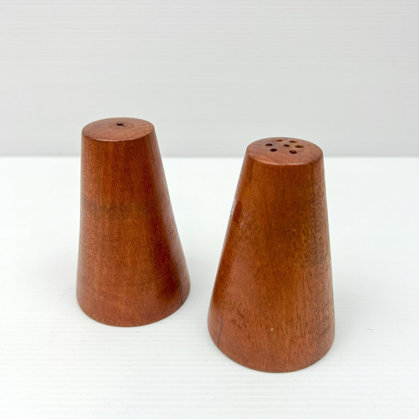 Wooden salt and pepper shaker set