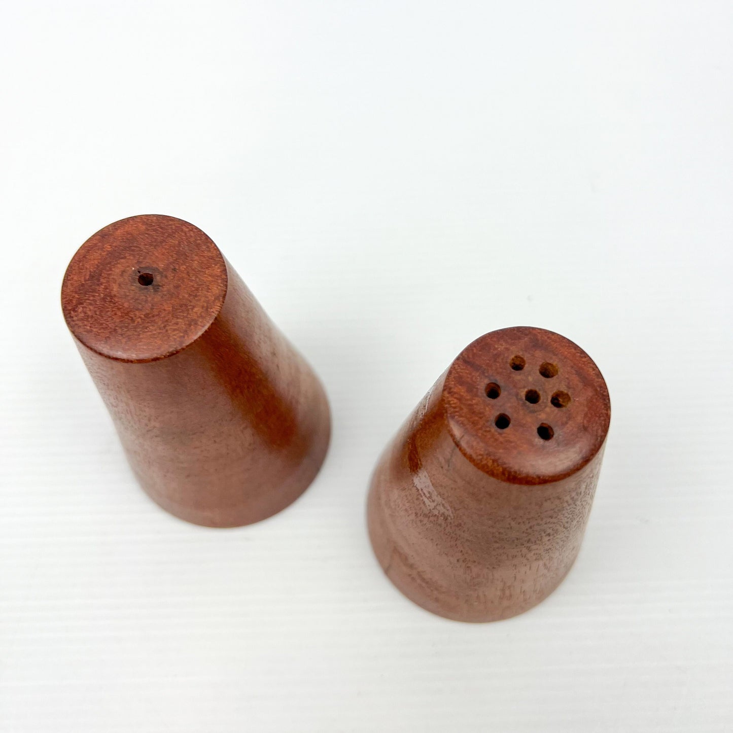 Wooden salt and pepper shaker set