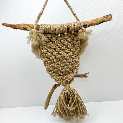 Macrame Owl Wall Hanging