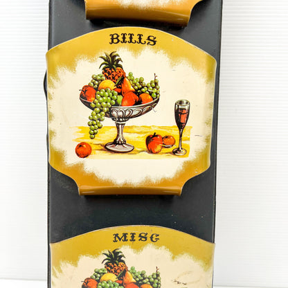 Fruit Bowl Letter, Bills & Miscellaneous Hanging Holder 46cm tall x 12.5cm wide