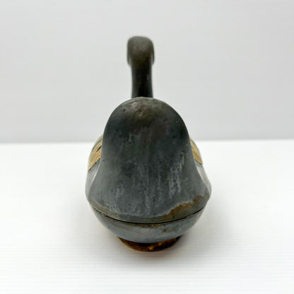 Vintage 1960’s Lead/Pewter and Brass Duck Trinket Box