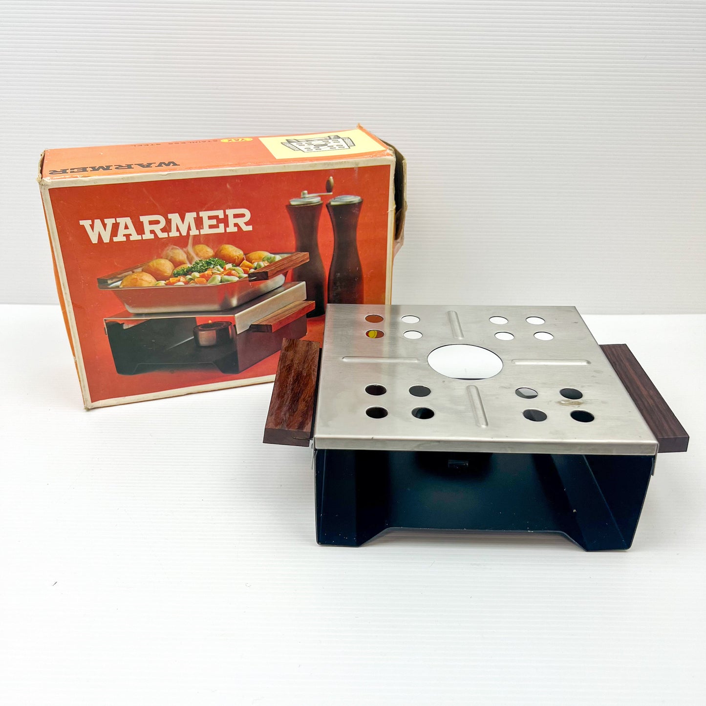 Vintage Yax Stainless Steel Warmer Vintage MCM Teapot Warmer Vintage Table Plate Vintage Dish Warmer Vintage Food Warmer Vintage Yax Japan