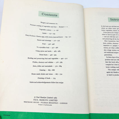 Marguerite Pattens Book of Fruit and Vegetables Cookery and eggs, cheese, bacon, pickles, chutneys, jams, home-made wines! 1962