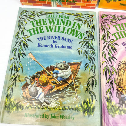 Tales From The Wind in the Willows Book Set of 6 - by Kenneth Grahame - 1983 Childrens Hardback Book - Chartwell Books