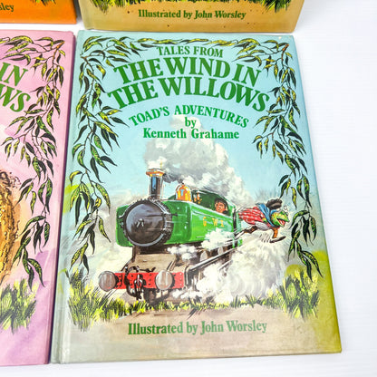 Tales From The Wind in the Willows Book Set of 6 - by Kenneth Grahame - 1983 Childrens Hardback Book - Chartwell Books