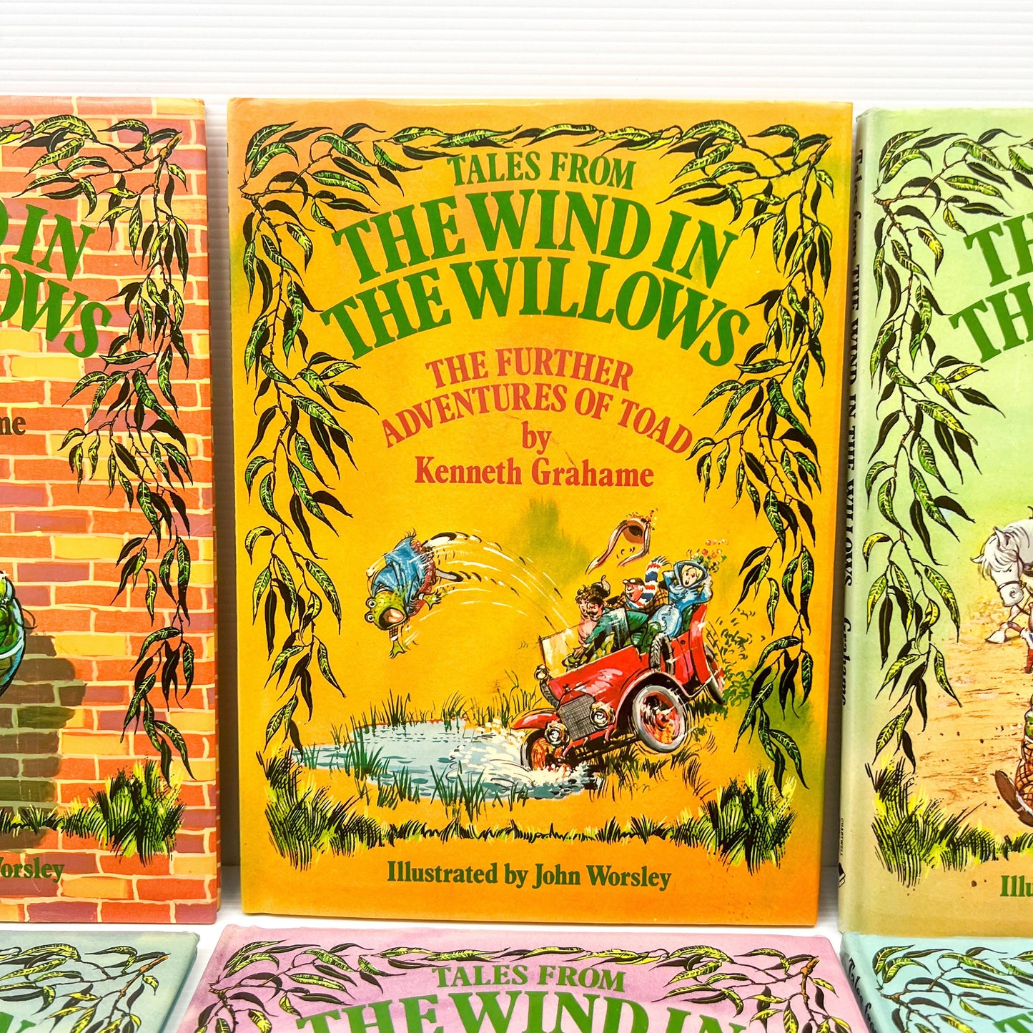 Tales From The Wind in the Willows Book Set of 6 - by Kenneth Grahame - 1983 Childrens Hardback Book - Chartwell Books