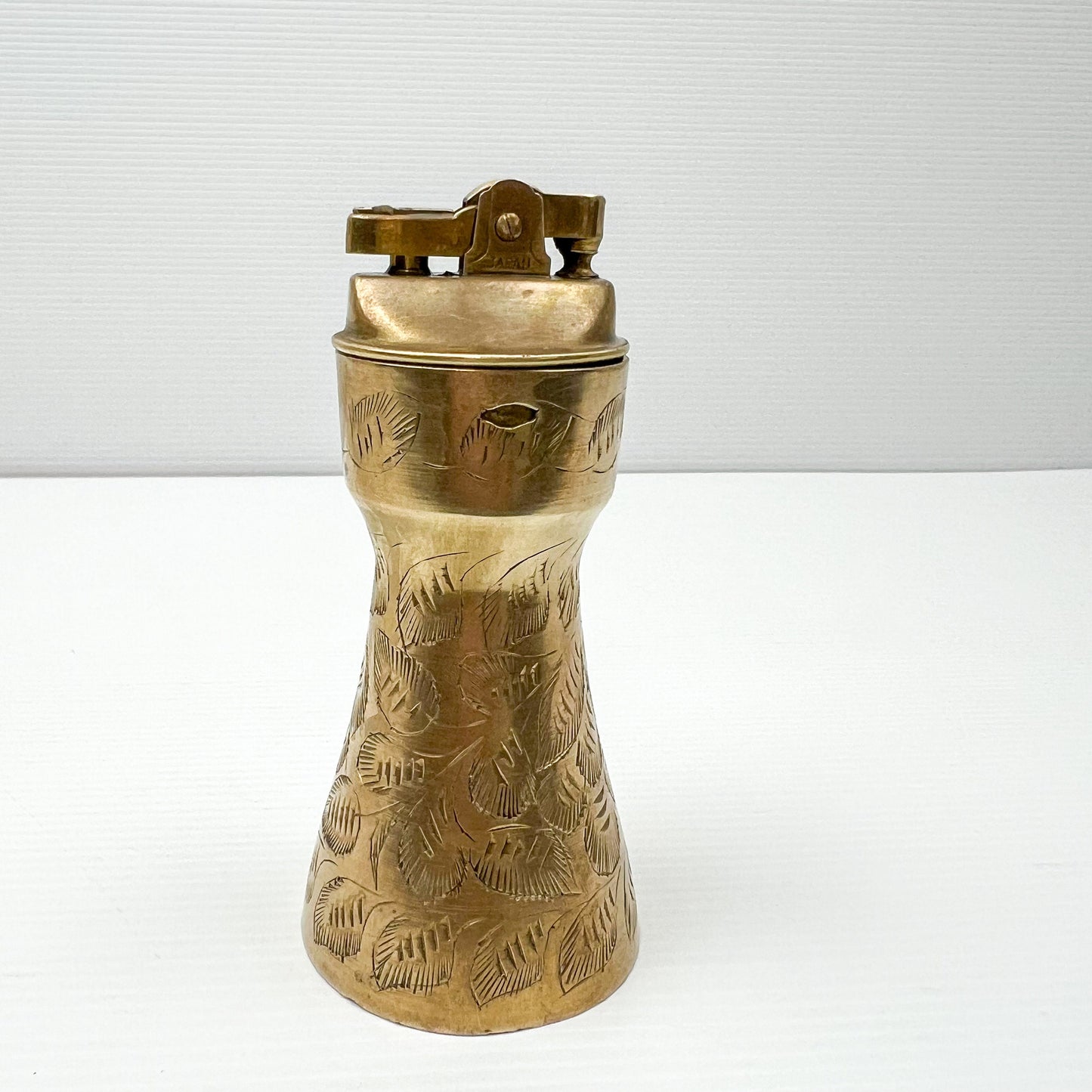 Vintage Brass Bell/ Lighter. Made in Japan. Table Top Cigarette Lighter. Old Fashioned Bell