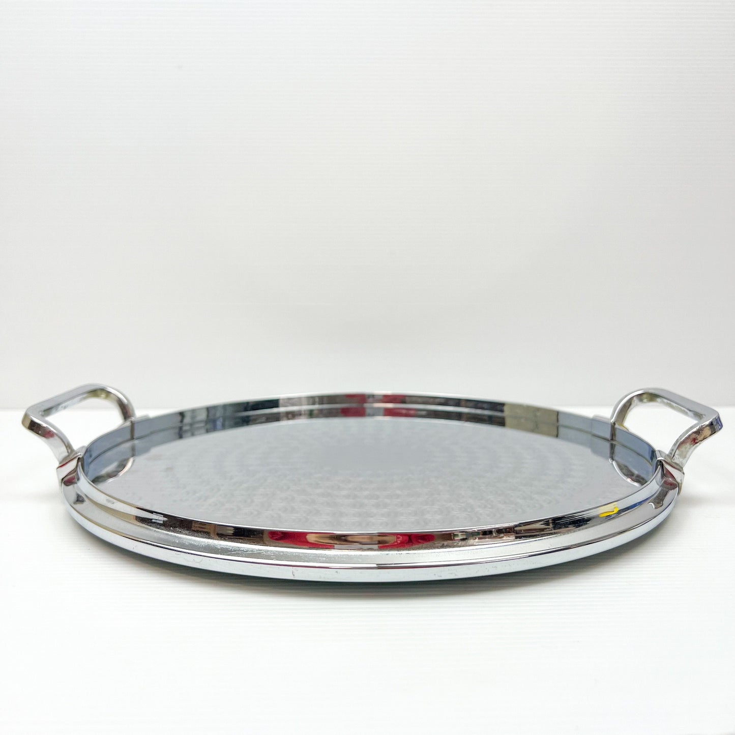 Vintage Ranleigh Stainless Steel Round Drink Tray - Made in Australia