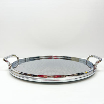 Vintage Ranleigh Stainless Steel Round Drink Tray - Made in Australia