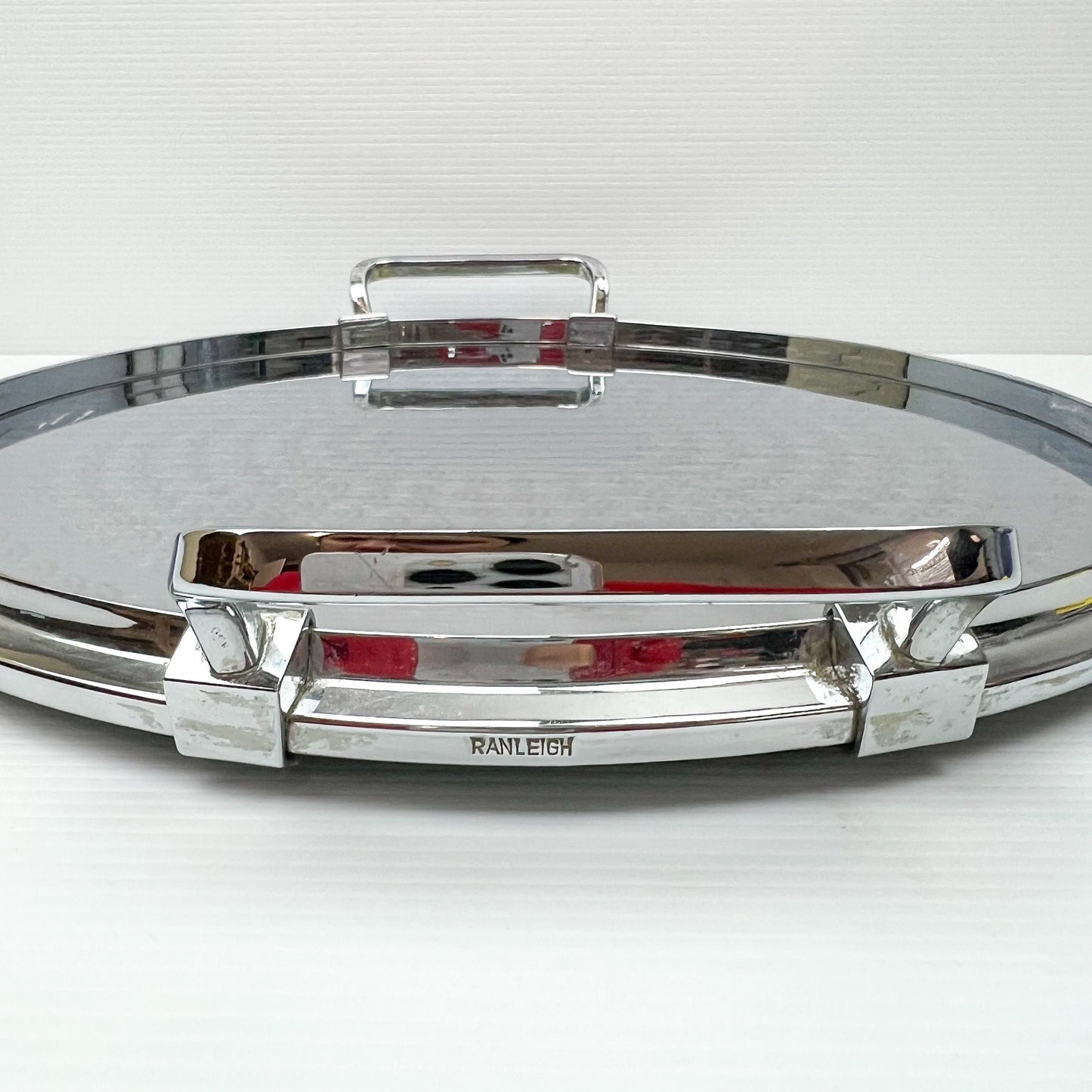 Vintage Ranleigh Stainless Steel Round Drink Tray - Made in Australia