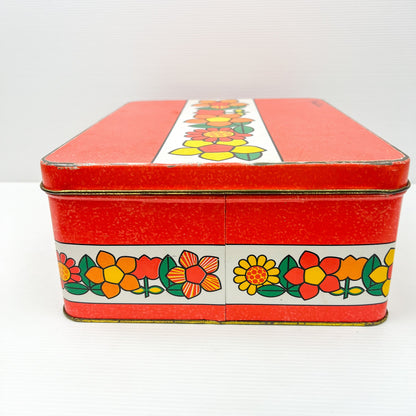Willow Australia Colourful Flower Rectangle Storage Tin