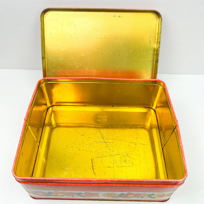 Willow Australia Colourful Flower Rectangle Storage Tin