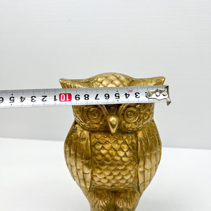 Large Brass Owl Ornament / Statue