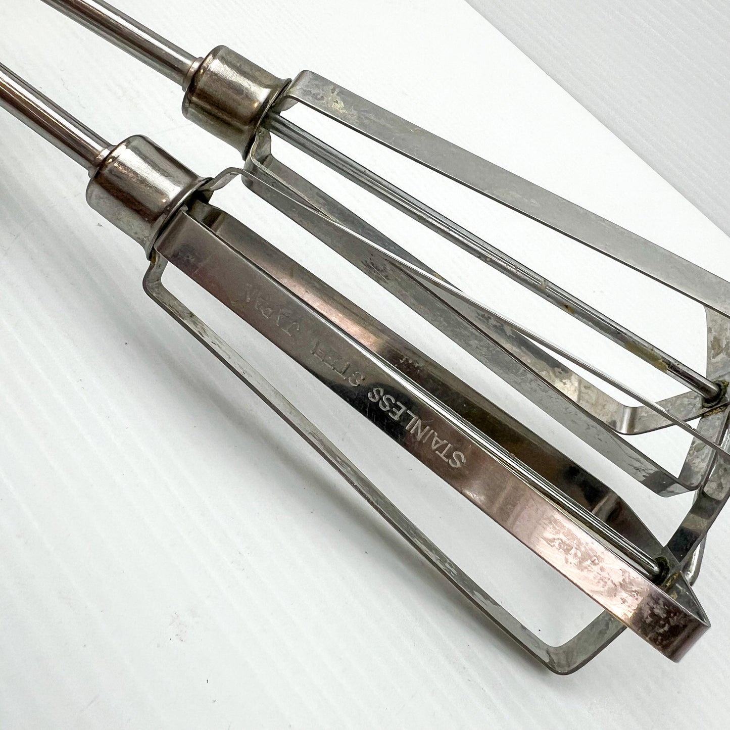 Retro Orange Handle Hand Whisk Egg Beater - Stainless Steel - Made in Japan