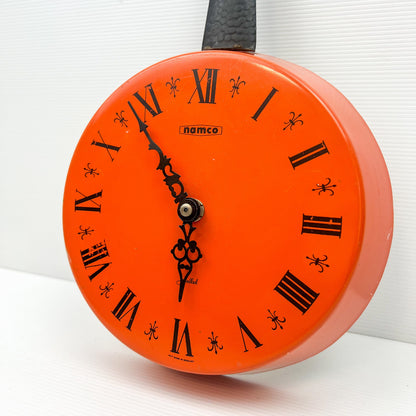 Namco Orange Frypan Clock - Made in Germany