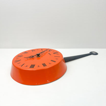Namco Orange Frypan Clock - Made in Germany