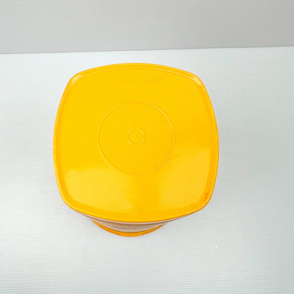 Vintage Yellow Tupperware Storage Container