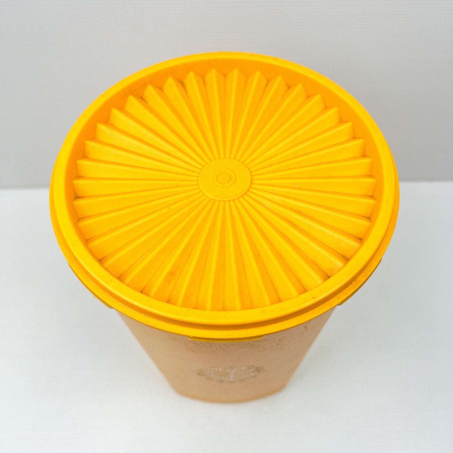 Vintage Yellow Tupperware Storage Container