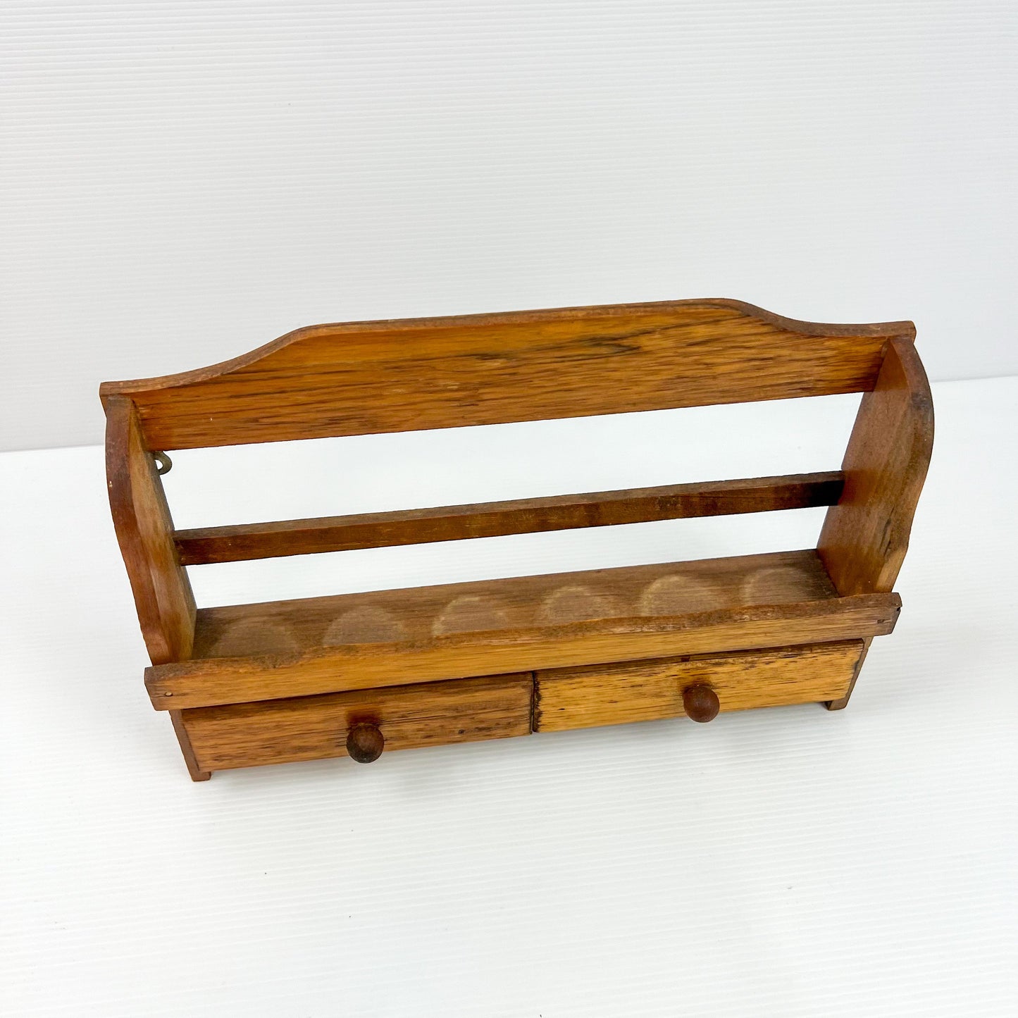 Wooden Hanging Spice Shelf with drawers