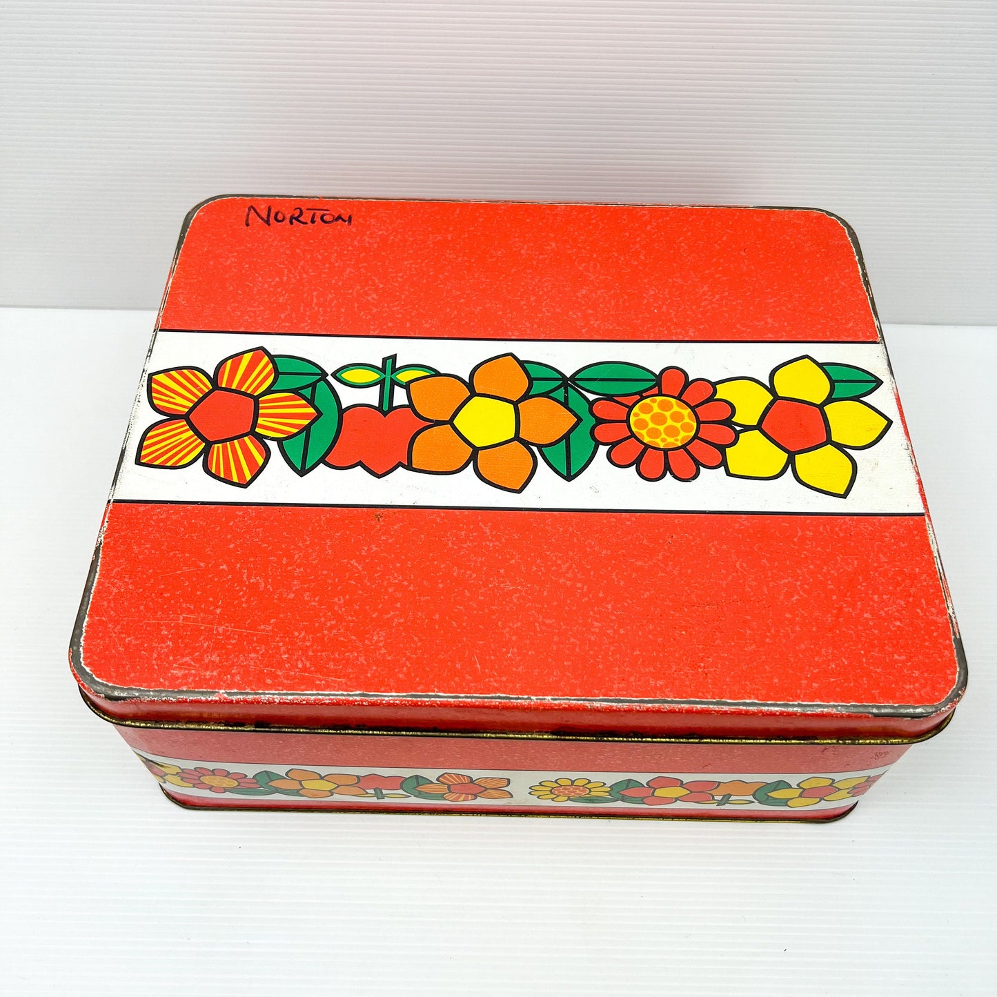 Willow Australia Colourful Flower Rectangle Storage Tin