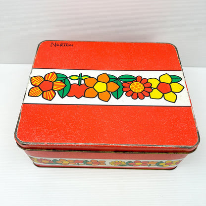 Willow Australia Colourful Flower Rectangle Storage Tin