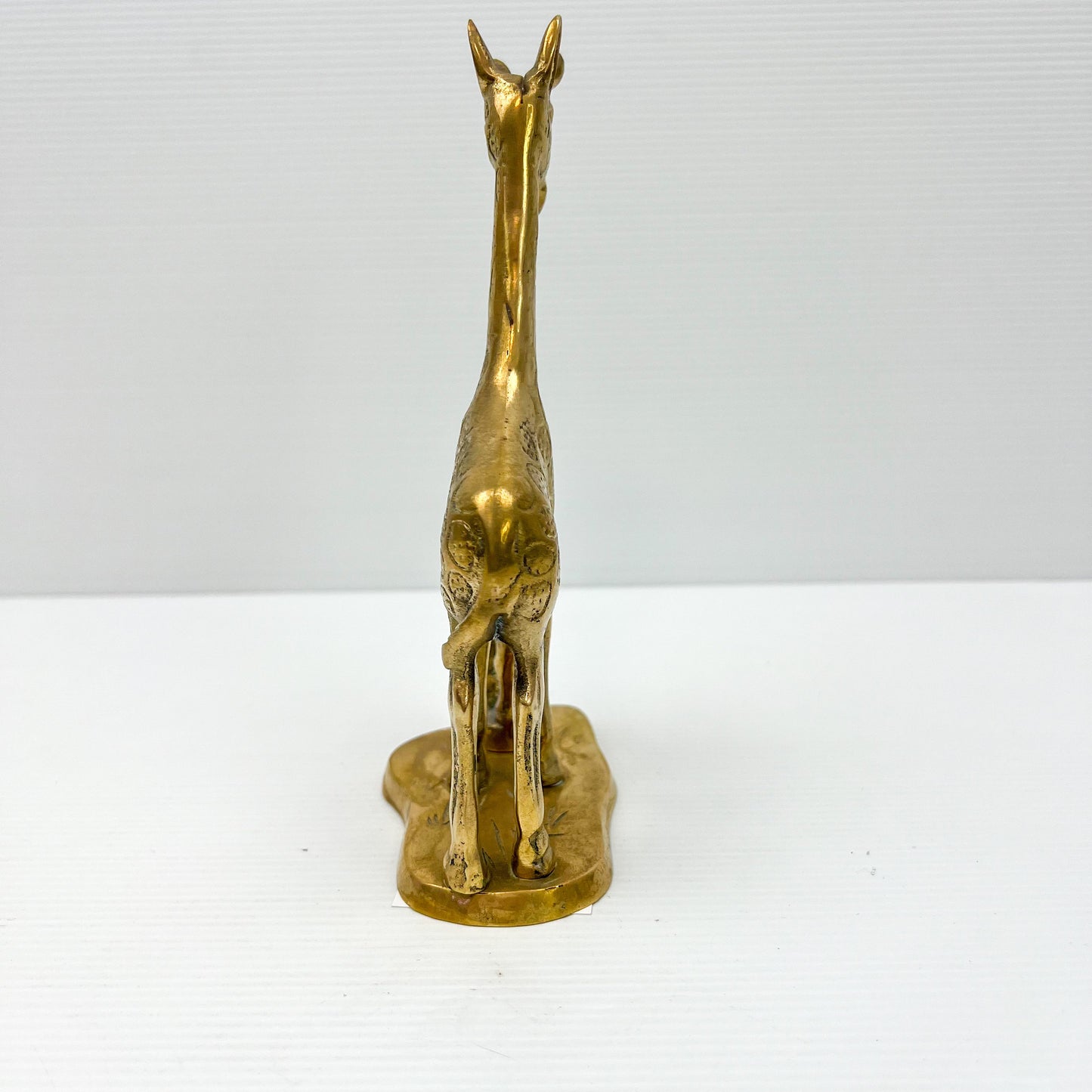 Brass Giraffe Mother & Baby Statue