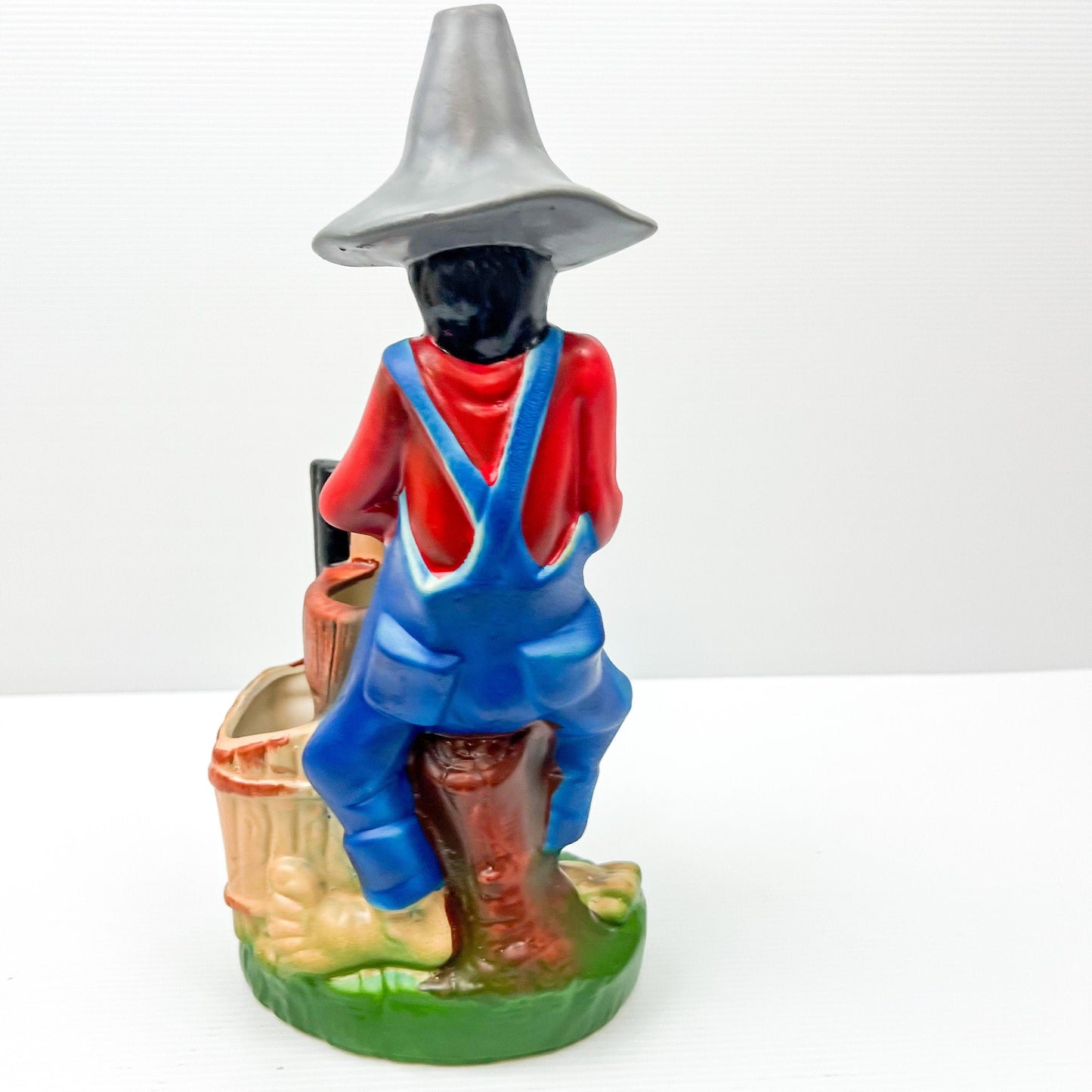 Vintage Moonshiner, Ceramic Hillbilly Statue - Made in Japan
