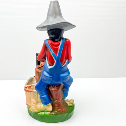 Vintage Moonshiner, Ceramic Hillbilly Statue - Made in Japan